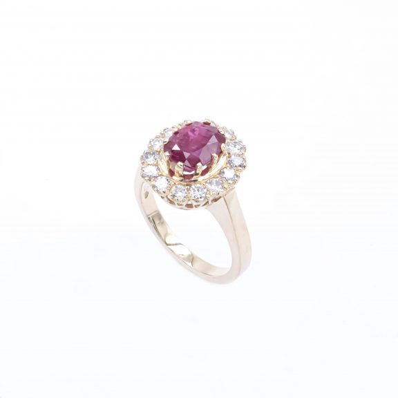 VINTAGE - RUBINRING