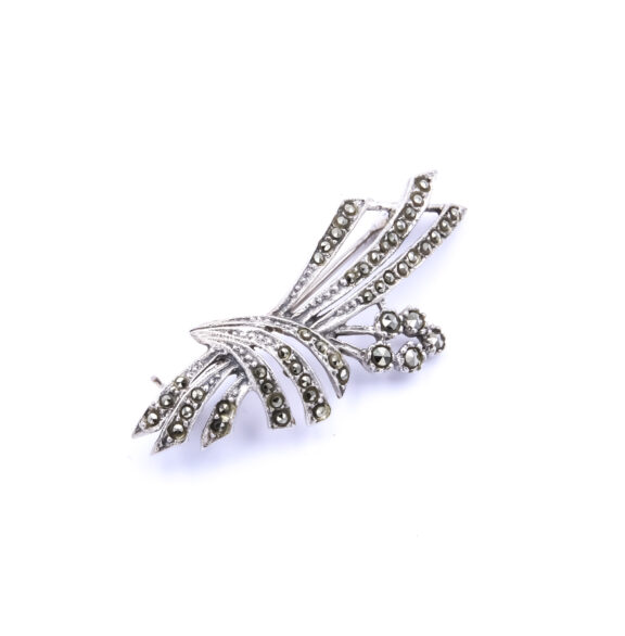 Art Deco Brosche Markasiten